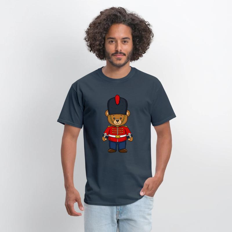 Teddy bear British police honor guard