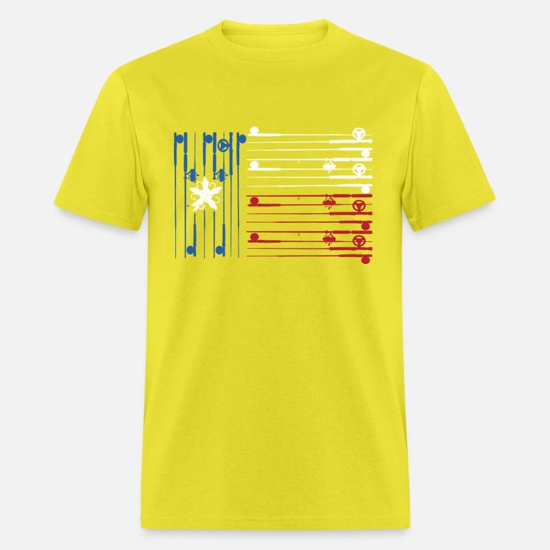 Texas flag with fishing rods