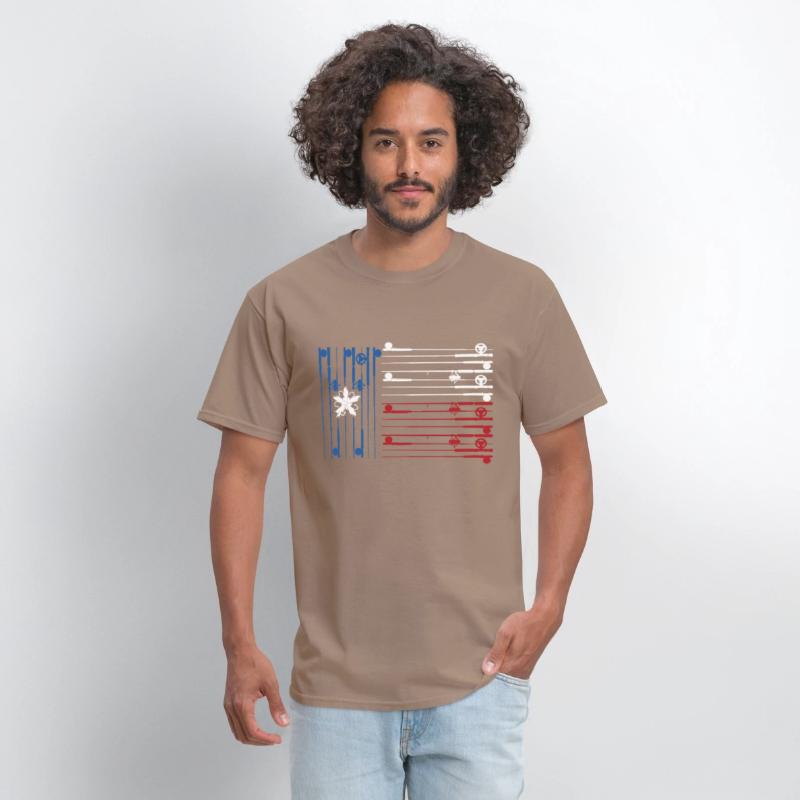 Texas flag with fishing rods