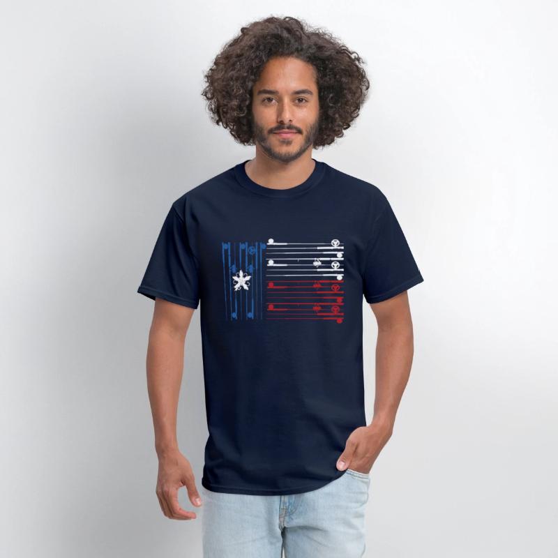 Texas flag with fishing rods