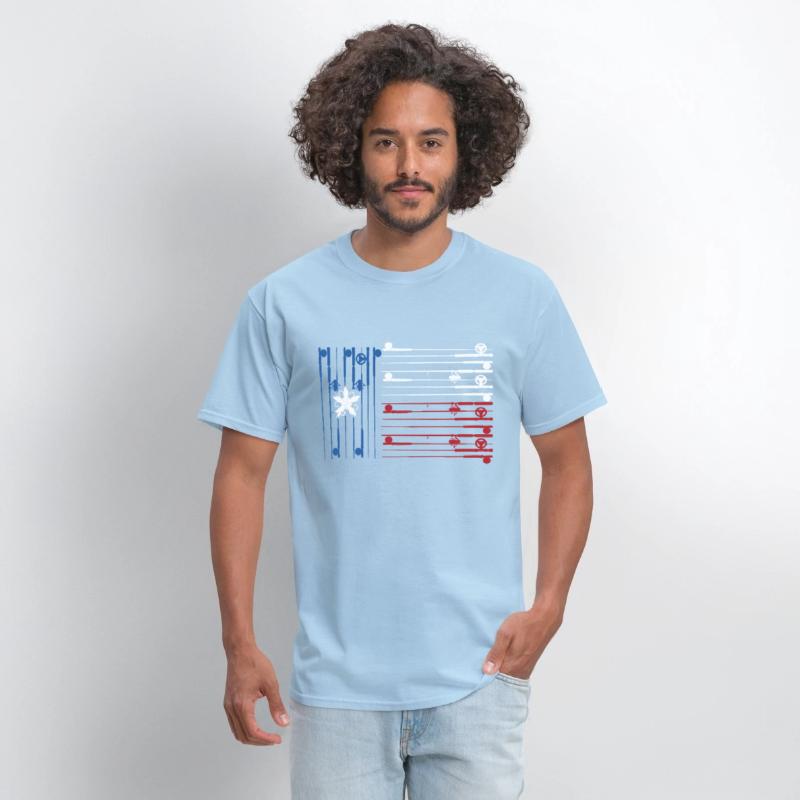 Texas flag with fishing rods