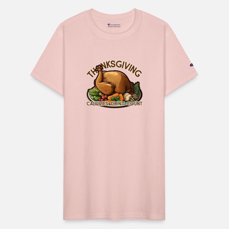 Thanksgiving Calories Don't Count T-Shirt with roa