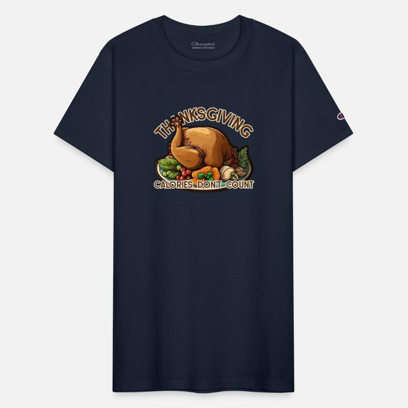 Thanksgiving Calories Don't Count T-Shirt with roa