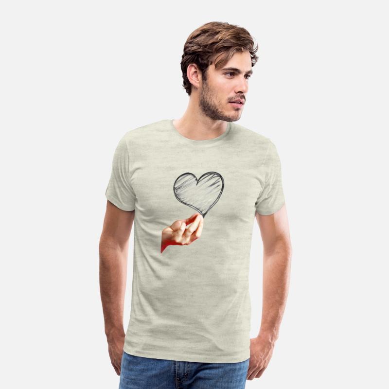 the heart with hand