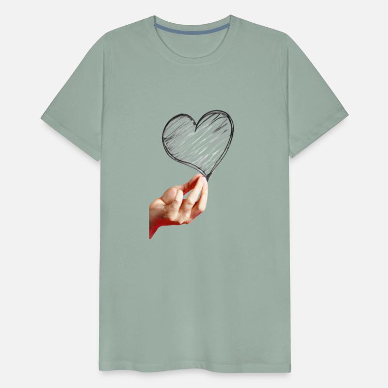 the heart with hand