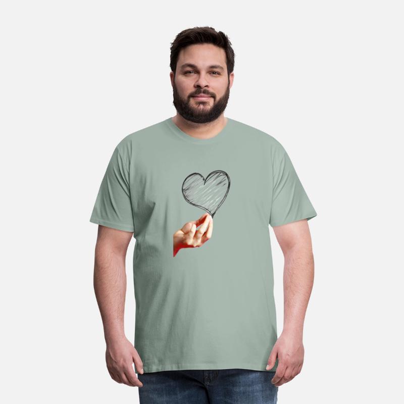 the heart with hand