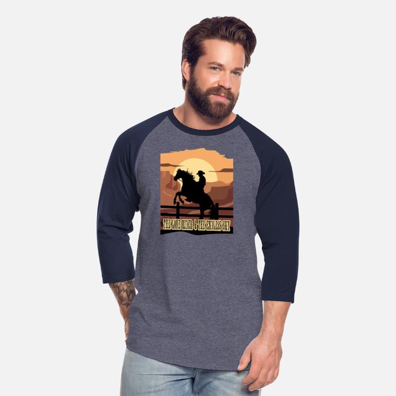 The lone rider and the endless sky