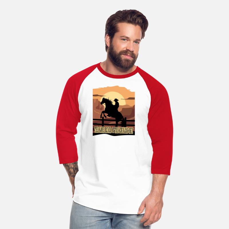 The lone rider and the endless sky