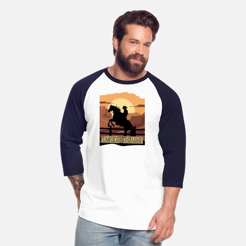 The lone rider and the endless sky