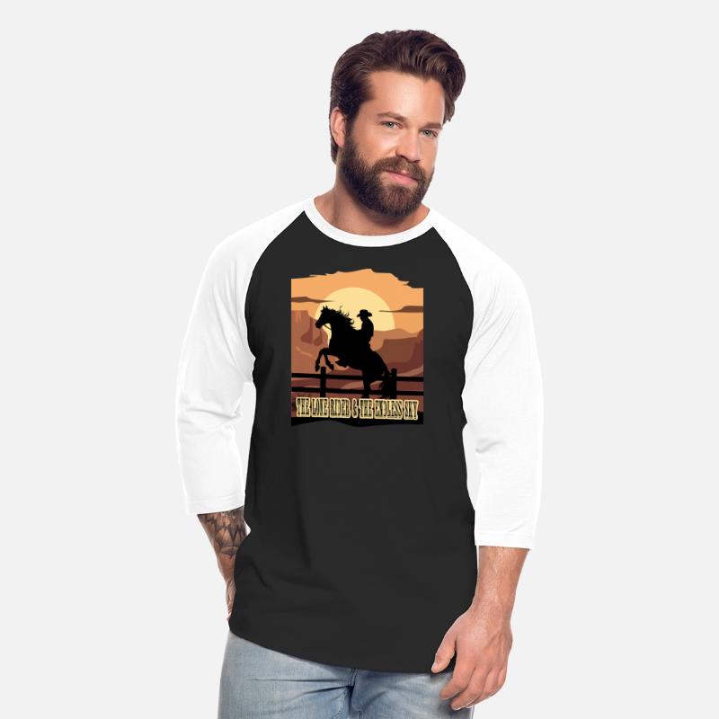 The lone rider and the endless sky