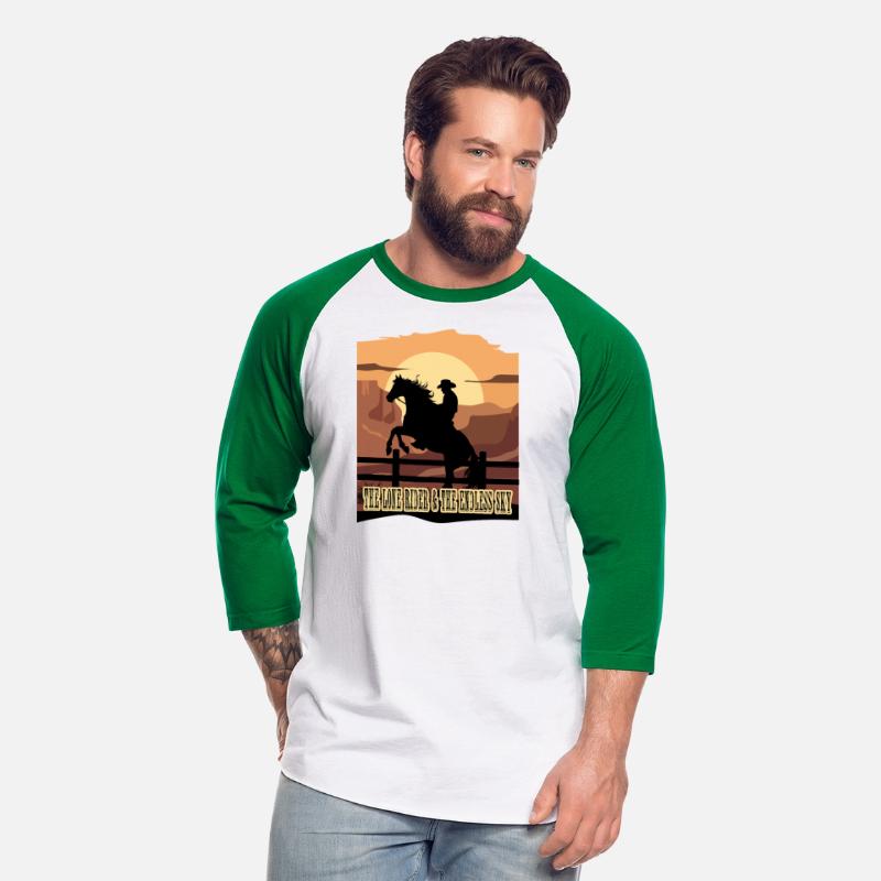 The lone rider and the endless sky