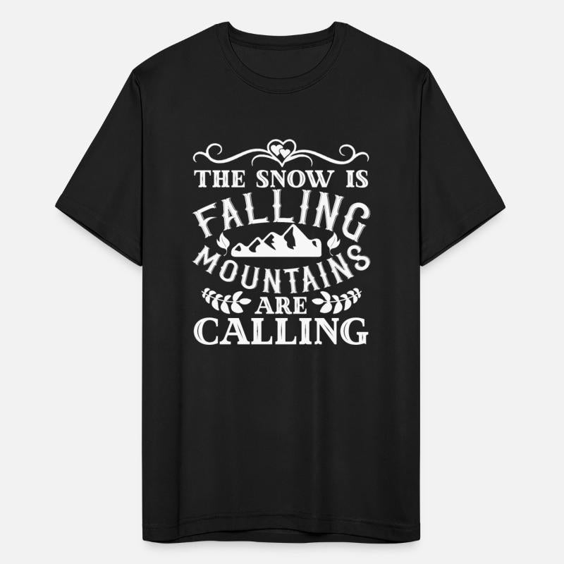 the snow is falling mountains are calling