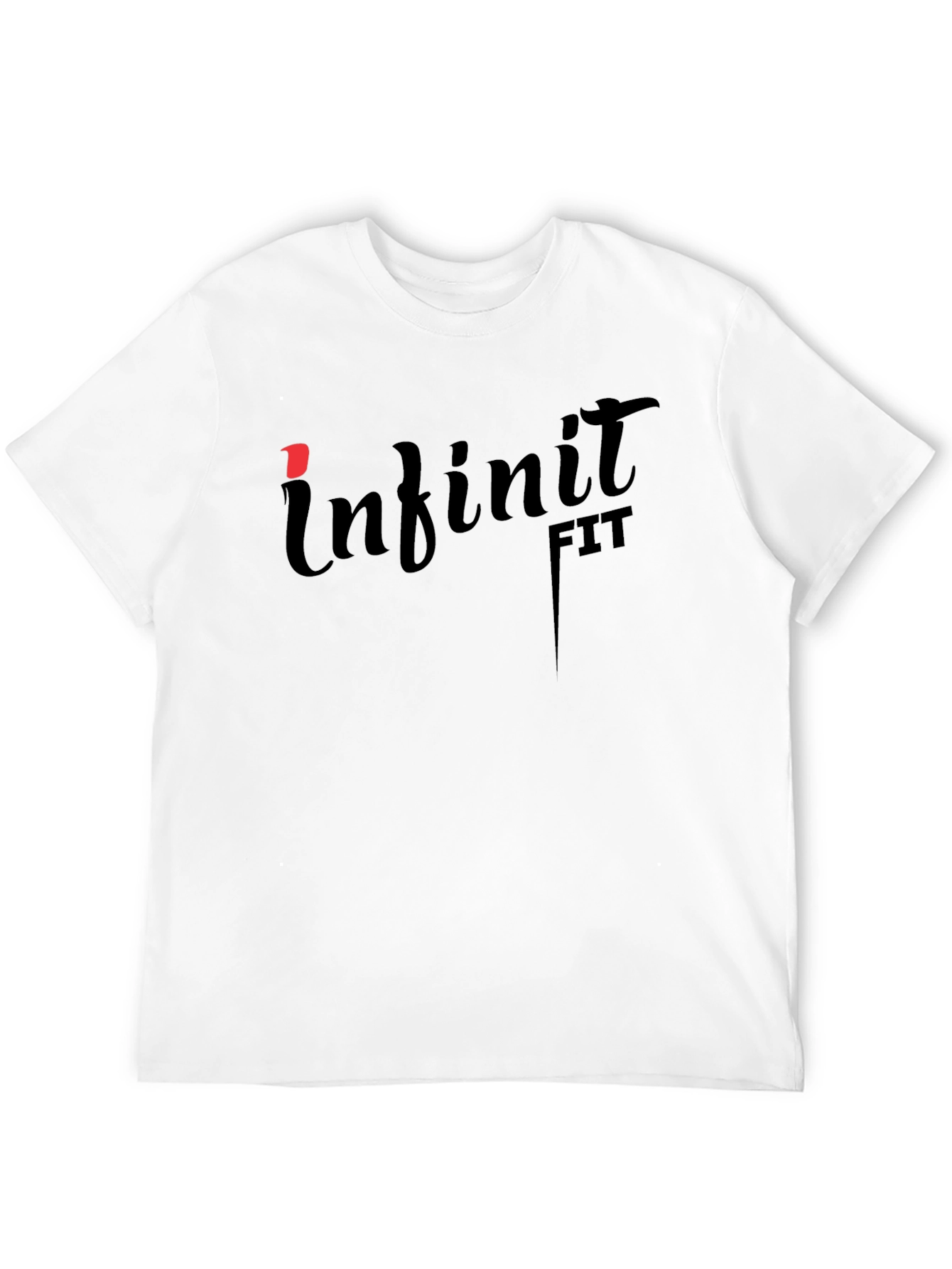 Infinite Fit Black Graphic T-Shirt