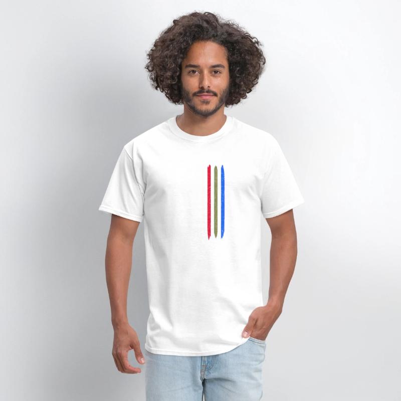 Thin Blue Red Green Line American Flag Police