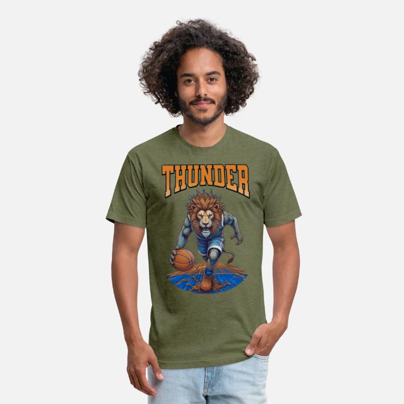thunder championship Lion Hoops Mascot Sports