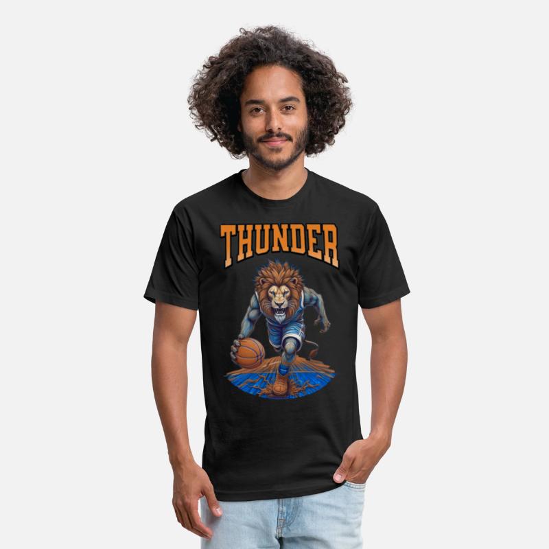 thunder championship Lion Hoops Mascot Sports