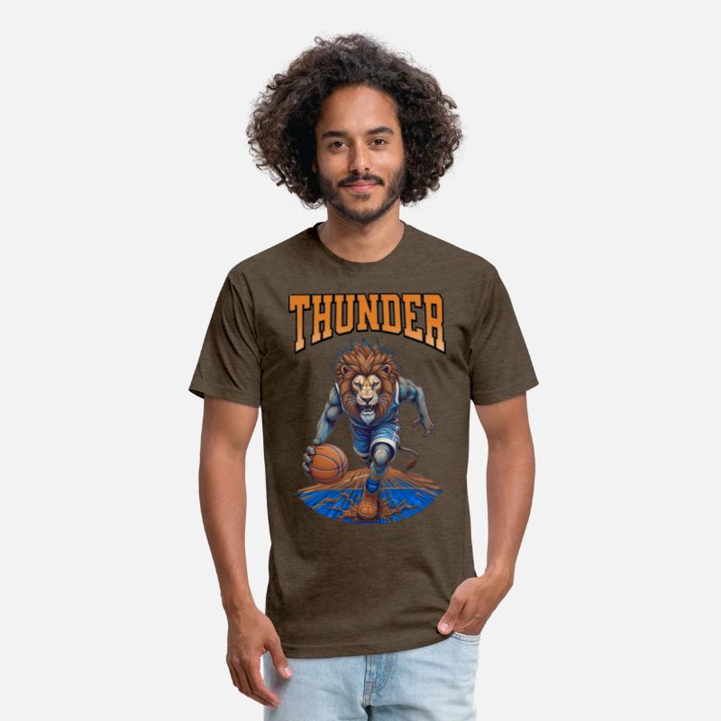 thunder championship Lion Hoops Mascot Sports