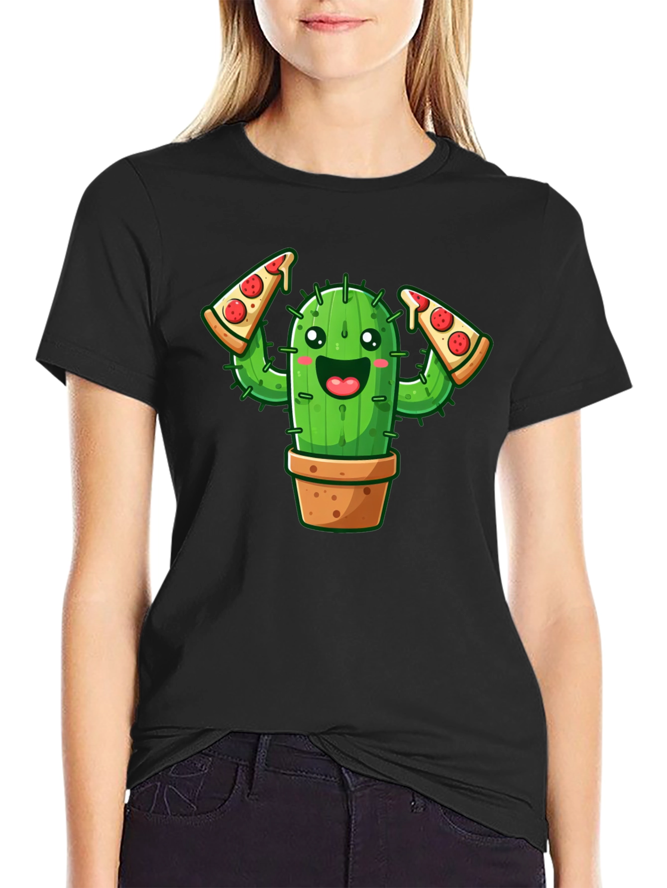 Cactus Pizza Lover Graphic Tee - Unisex