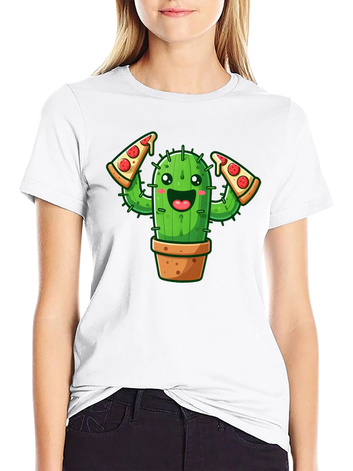 Cactus Pizza Lover Graphic Tee - Unisex