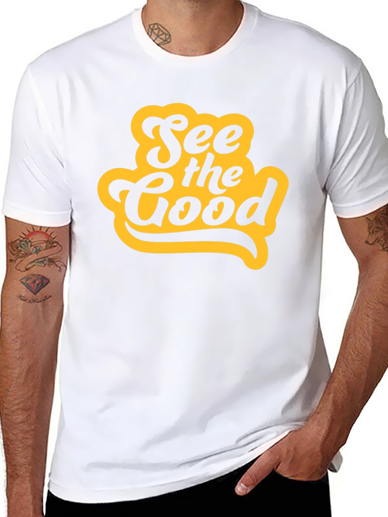 See the Good Graphic Tee - Mens Black T-Shirt