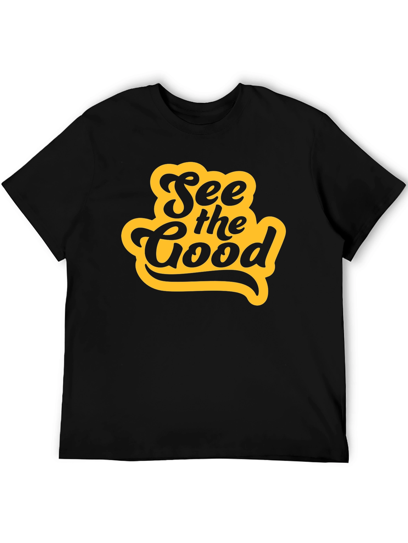 See the Good Graphic Tee - Mens Black T-Shirt