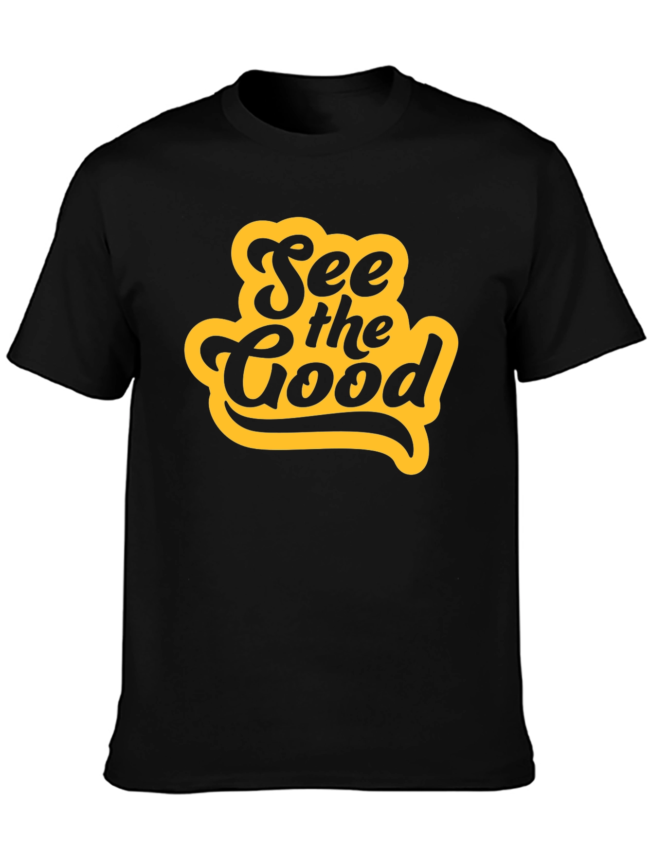 See the Good Graphic Tee - Mens Black T-Shirt