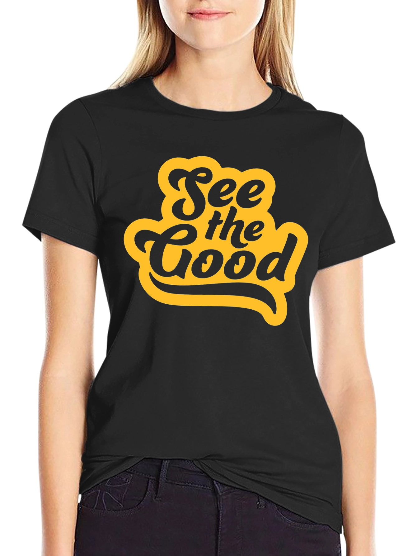 See the Good Graphic Tee - Mens Black T-Shirt