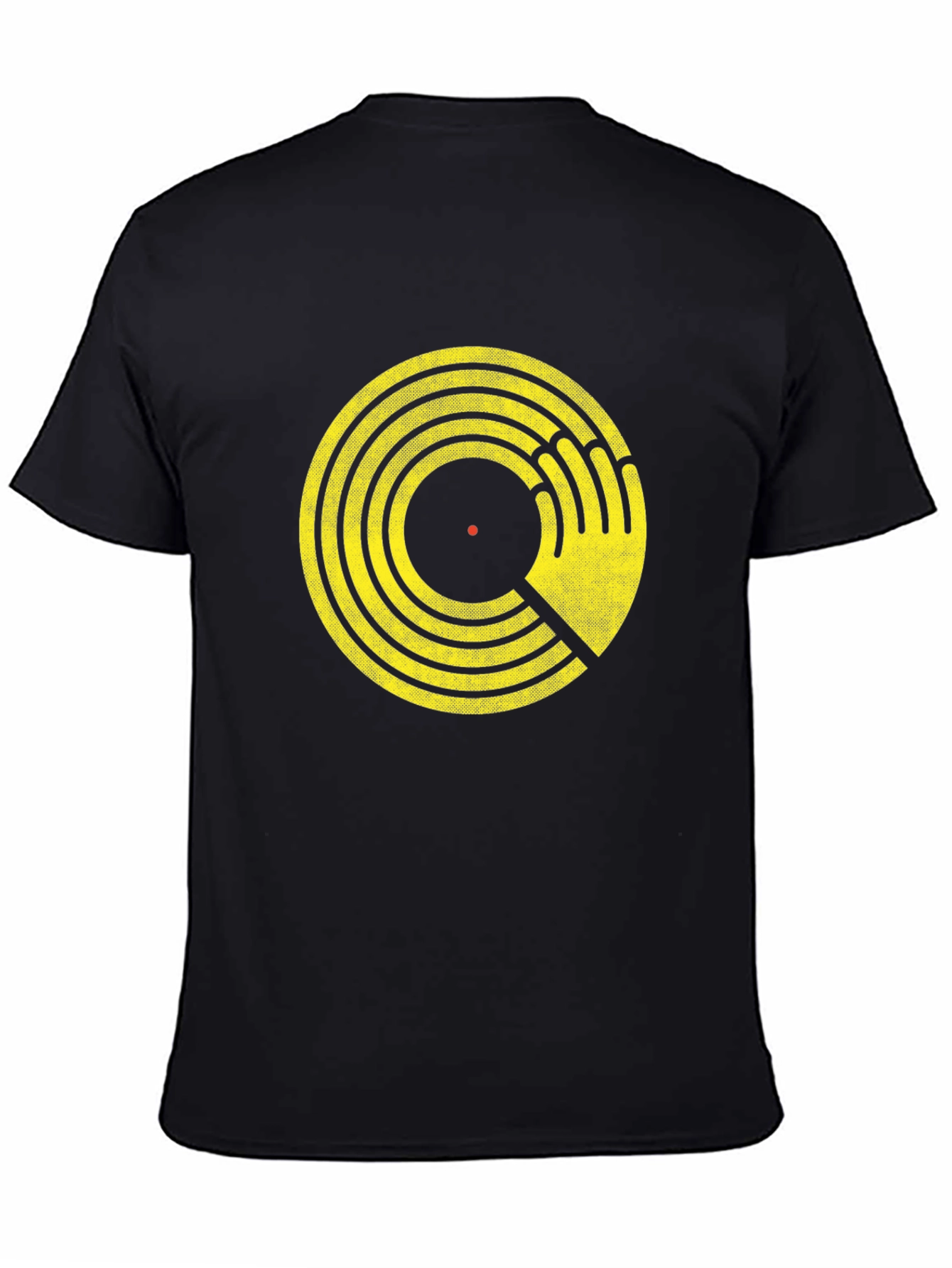 Retro Vinyl Record Hand Graphic T-Shirt