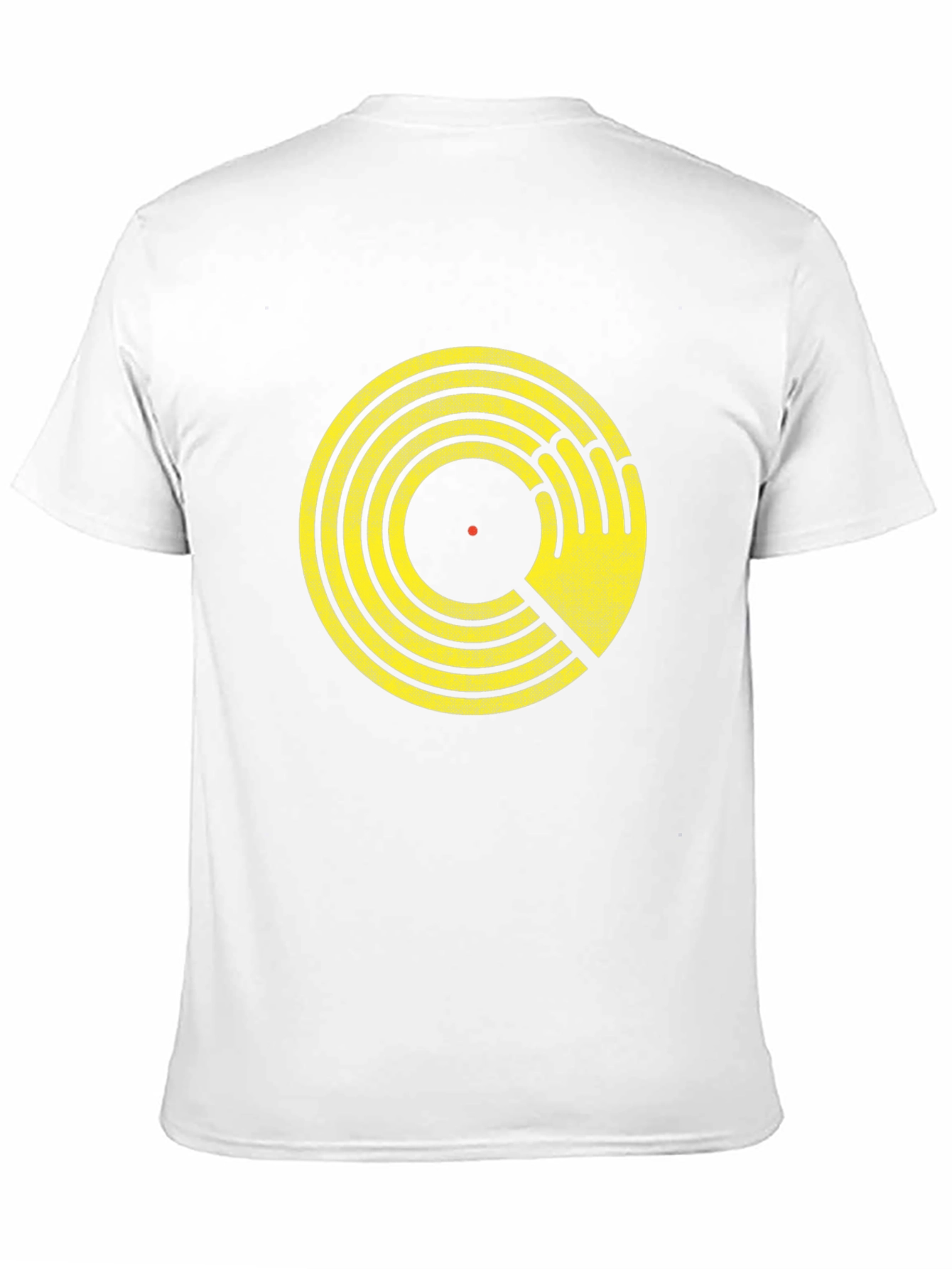 Retro Vinyl Record Hand Graphic T-Shirt