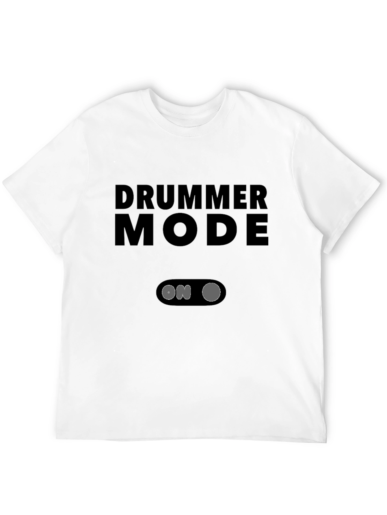 Drummer Mode On Black Graphic Tee