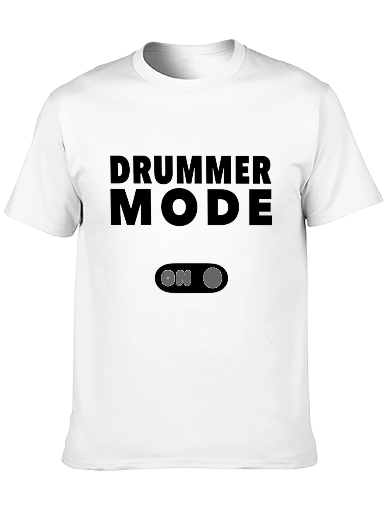 Drummer Mode On Black Graphic Tee