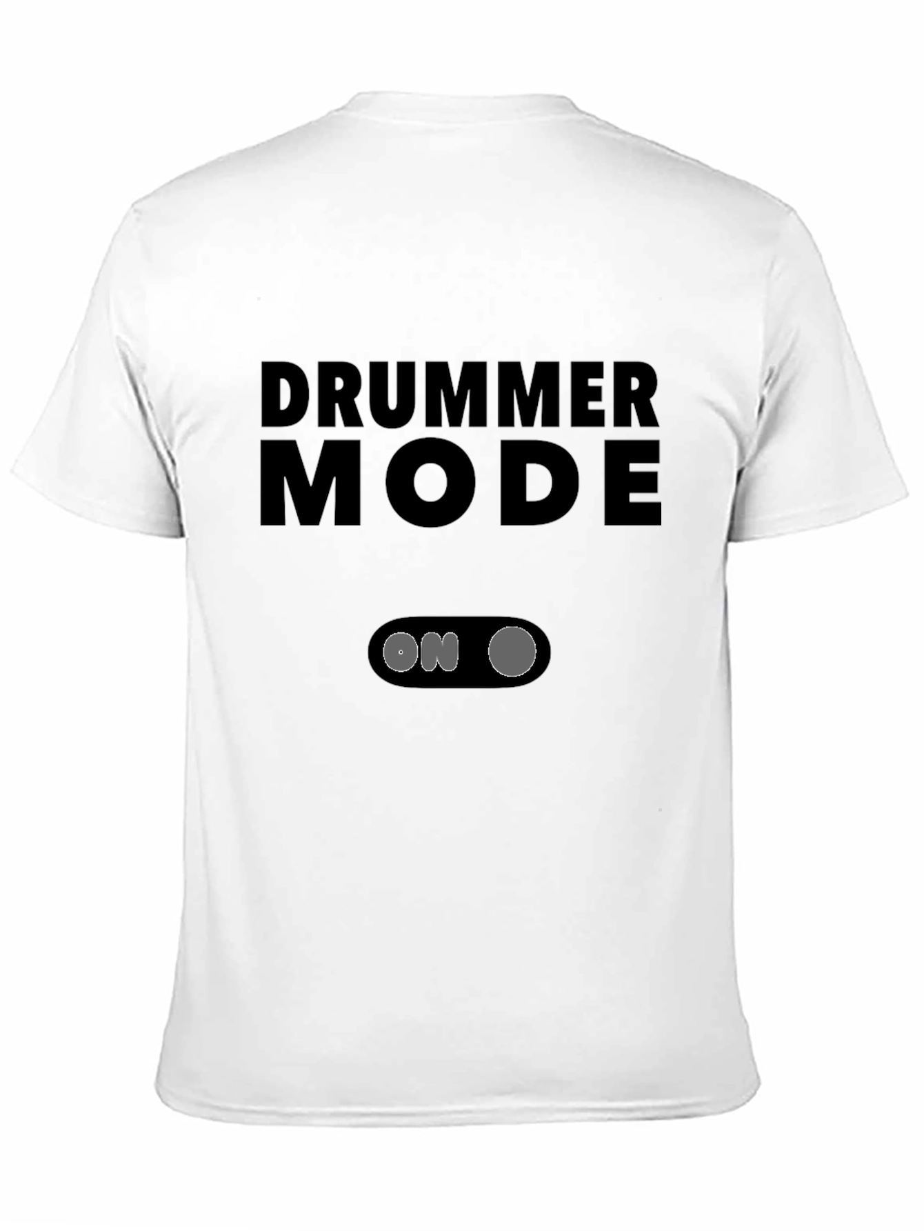 Drummer Mode On Black Graphic Tee