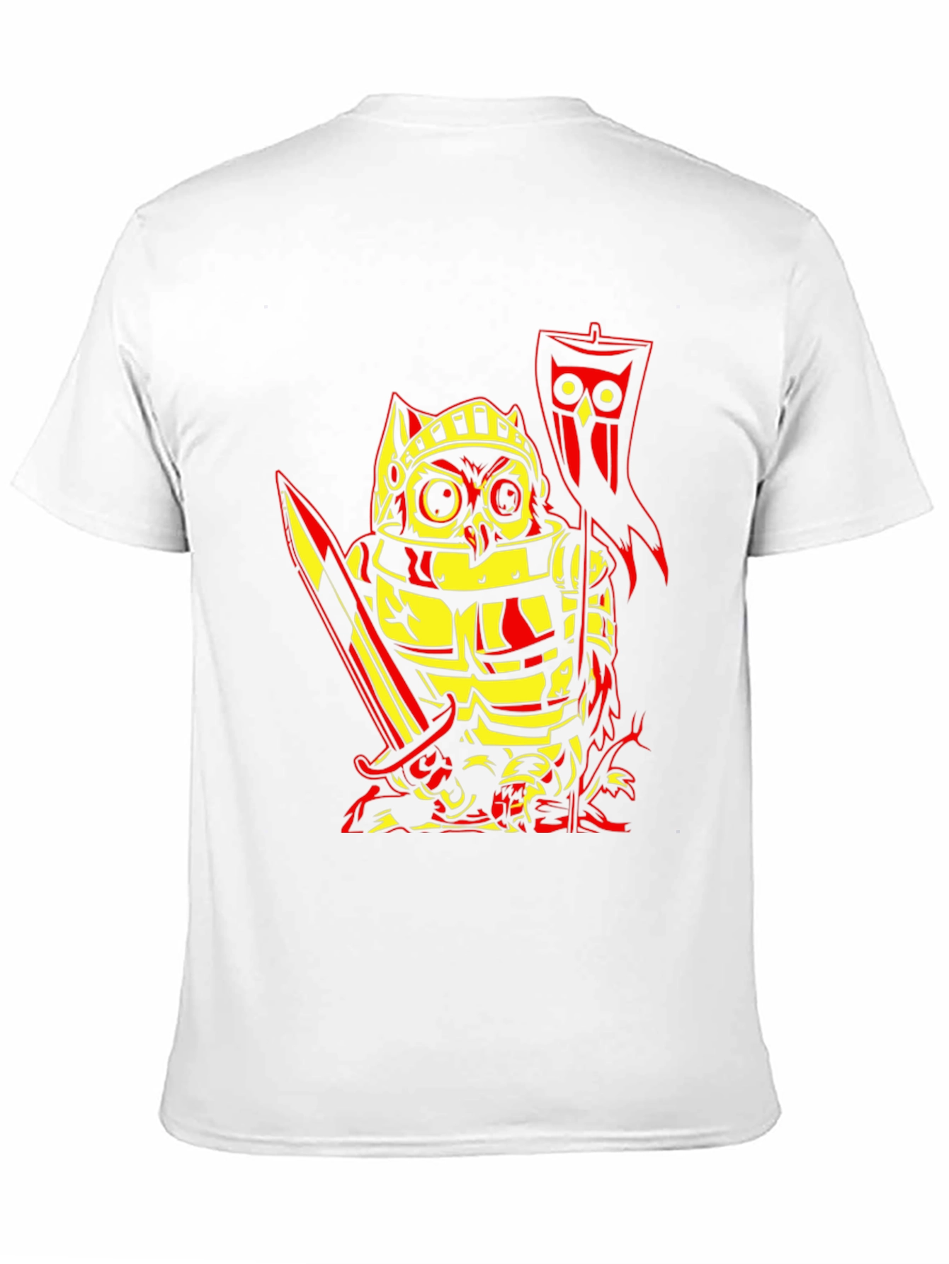 Owl Knight Graphic T-Shirt - Black