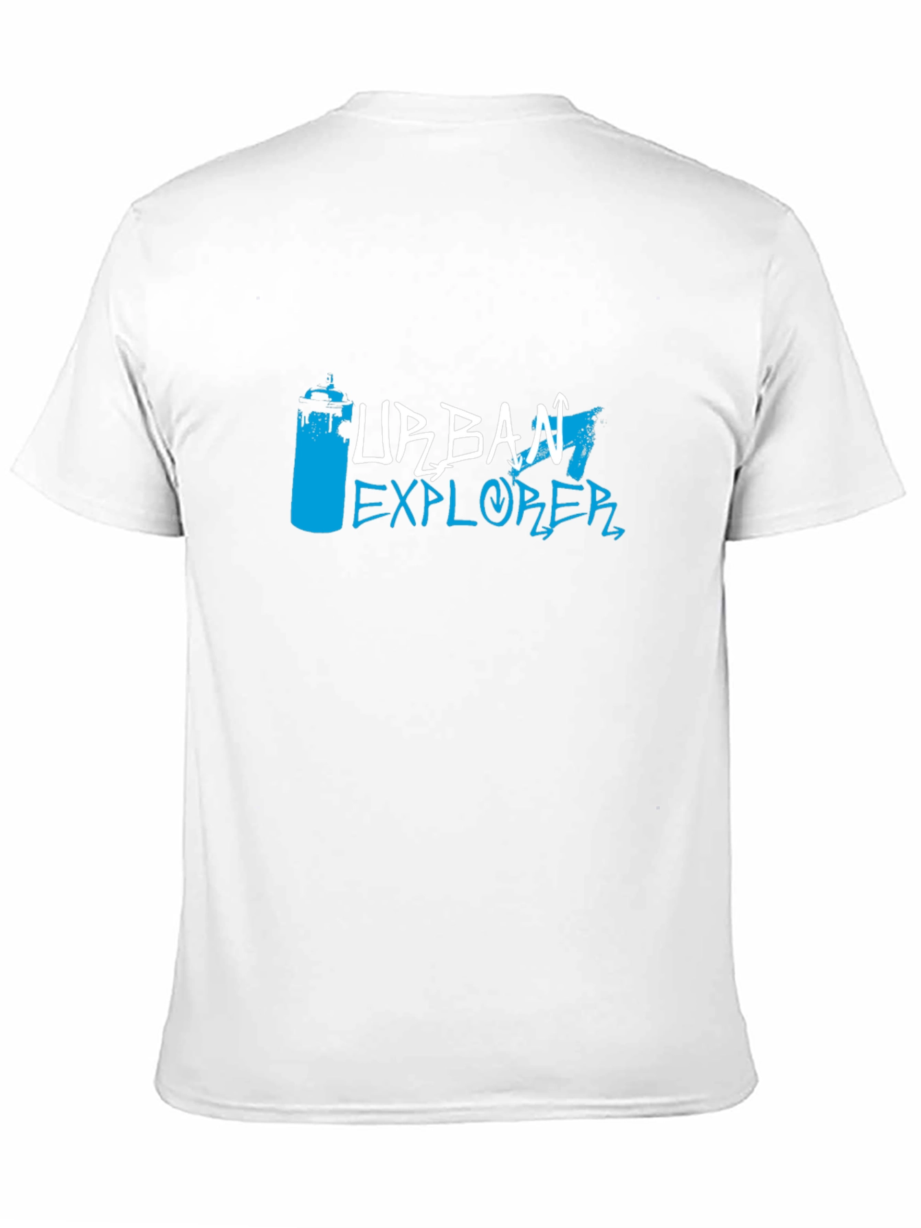 Urban Explorer Black T-Shirt - Graffiti Style Design