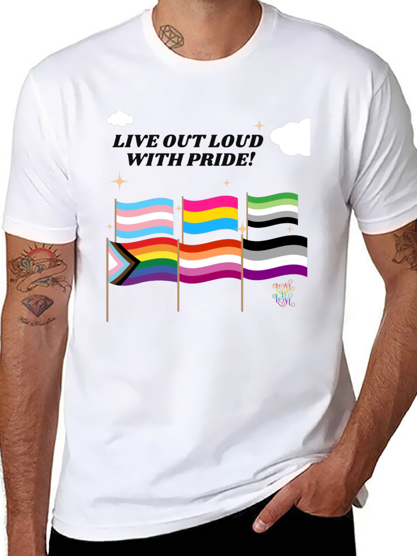 Pride Flags Graphic T-Shirt