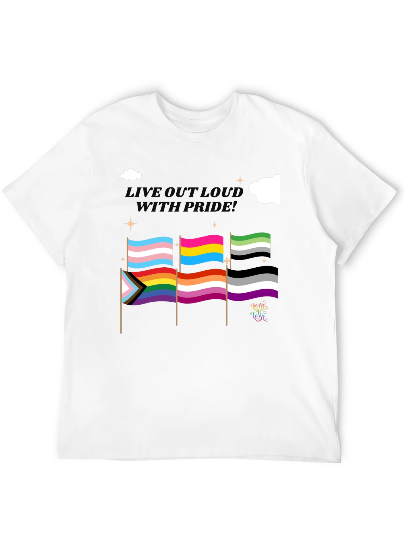 Pride Flags Graphic T-Shirt