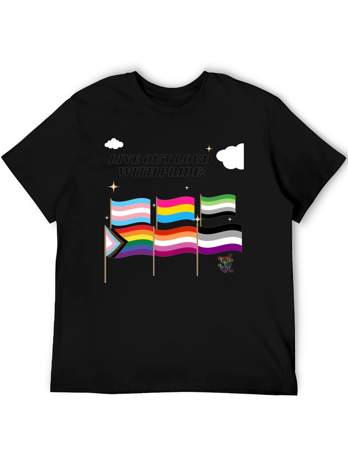 Pride Flags Graphic T-Shirt