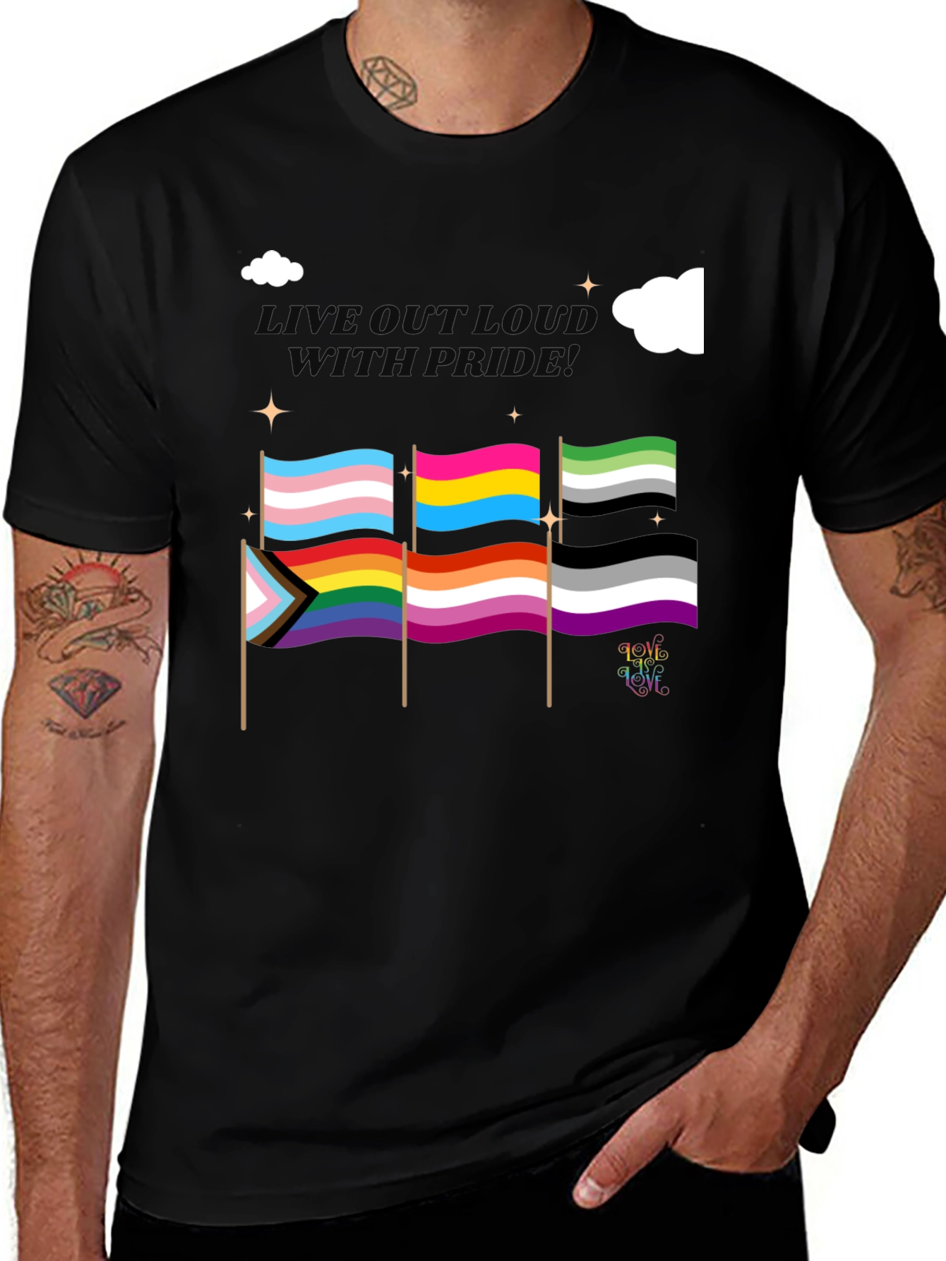 Pride Flags Graphic T-Shirt