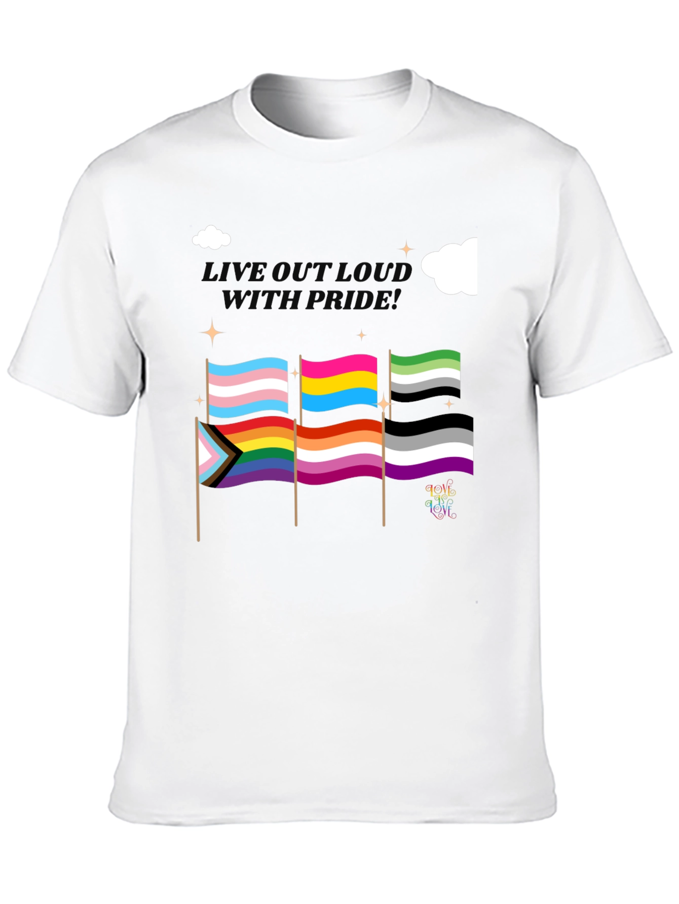 Pride Flags Graphic T-Shirt