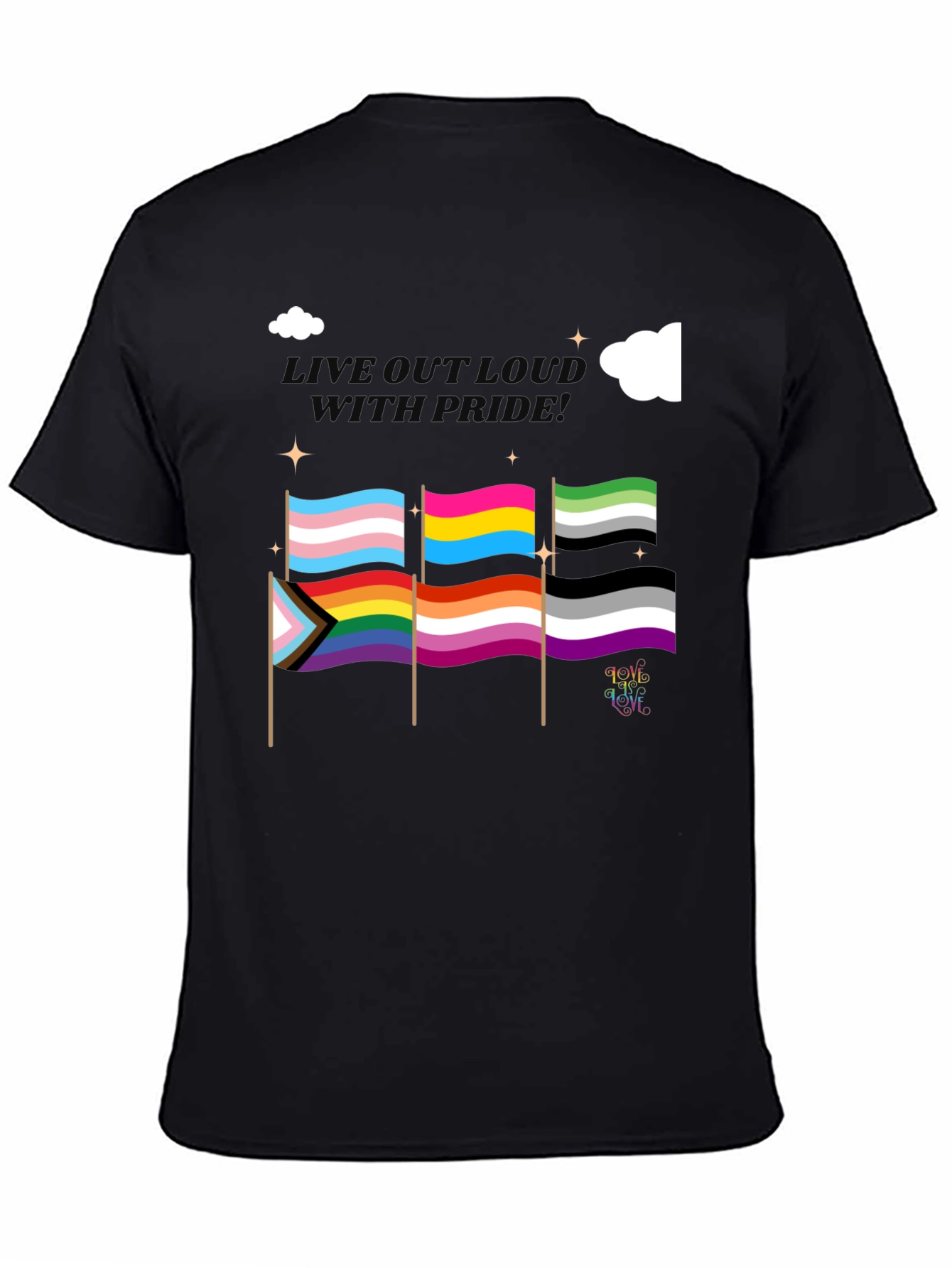 Pride Flags Graphic T-Shirt