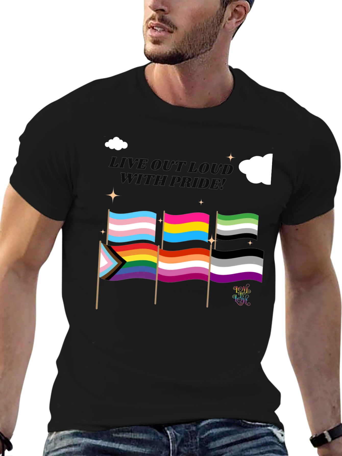 Pride Flags Graphic T-Shirt