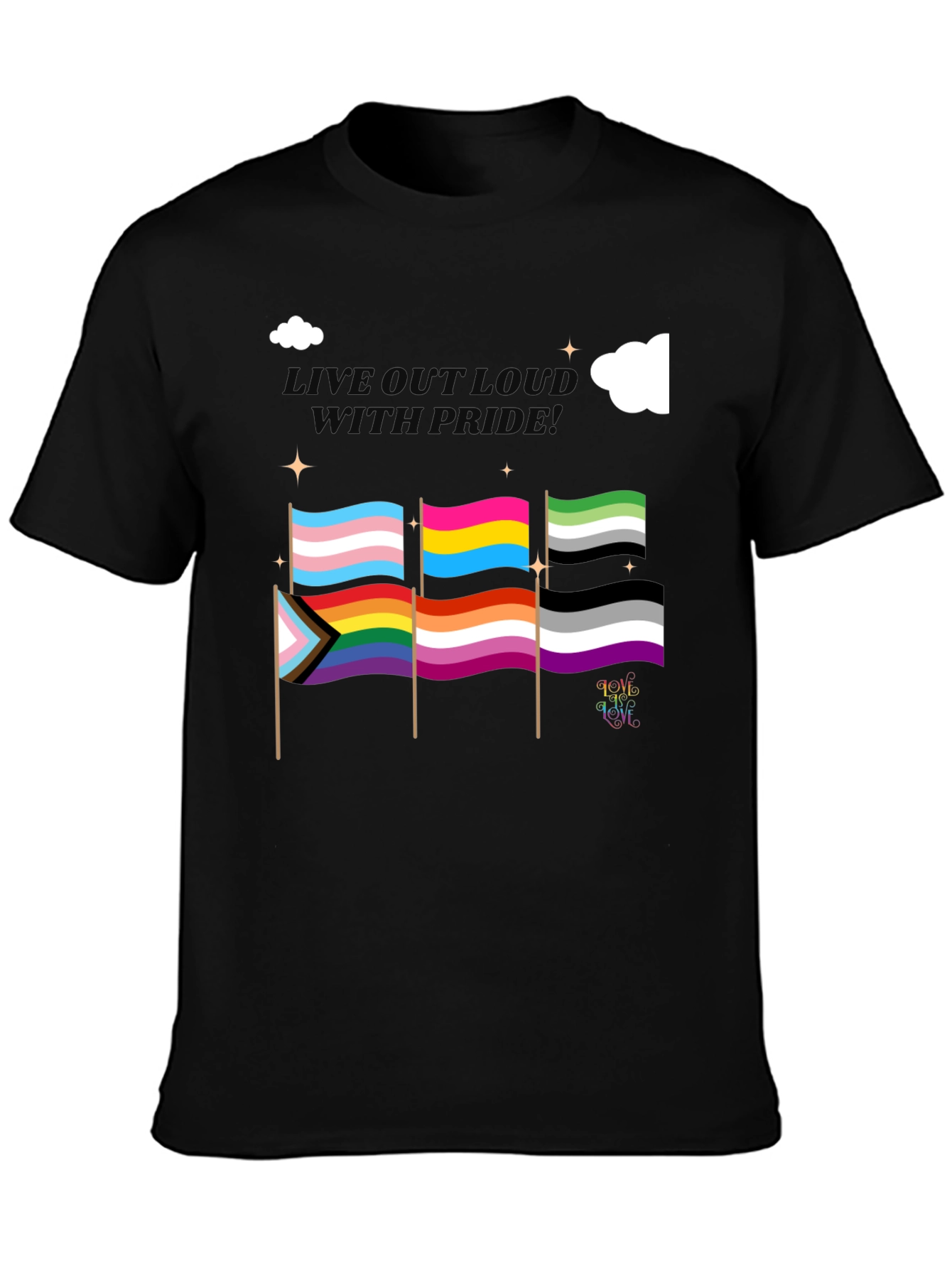 Pride Flags Graphic T-Shirt