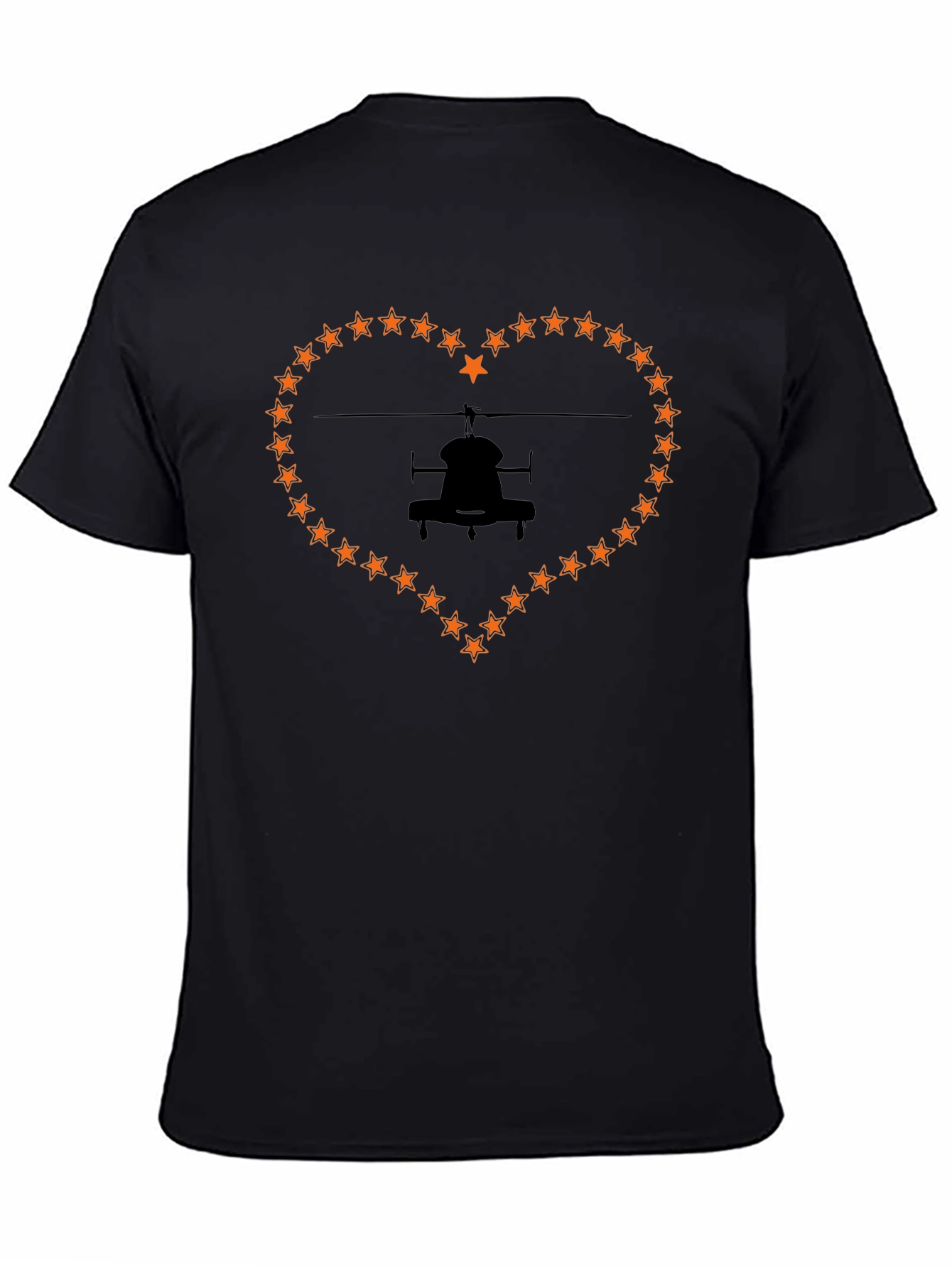 Helicopter Love Black T-Shirt