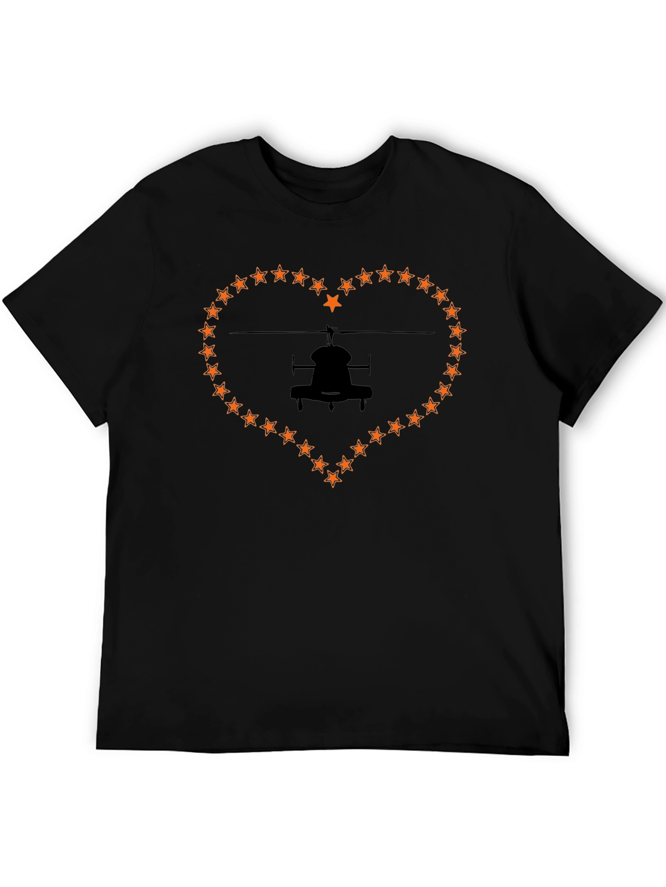 Helicopter Love Black T-Shirt