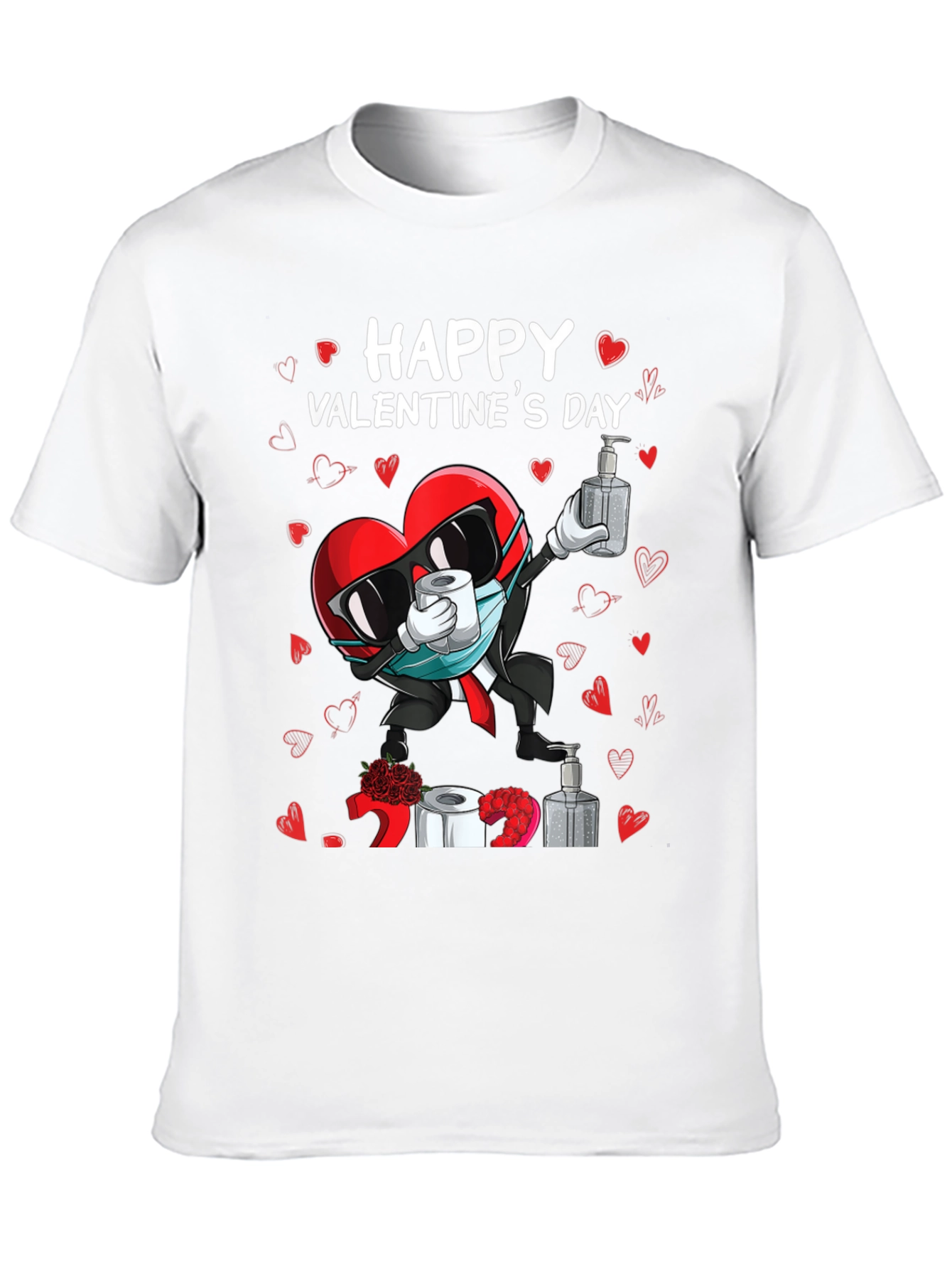 Happy Valentines Day Novelty Graphic T-Shirt