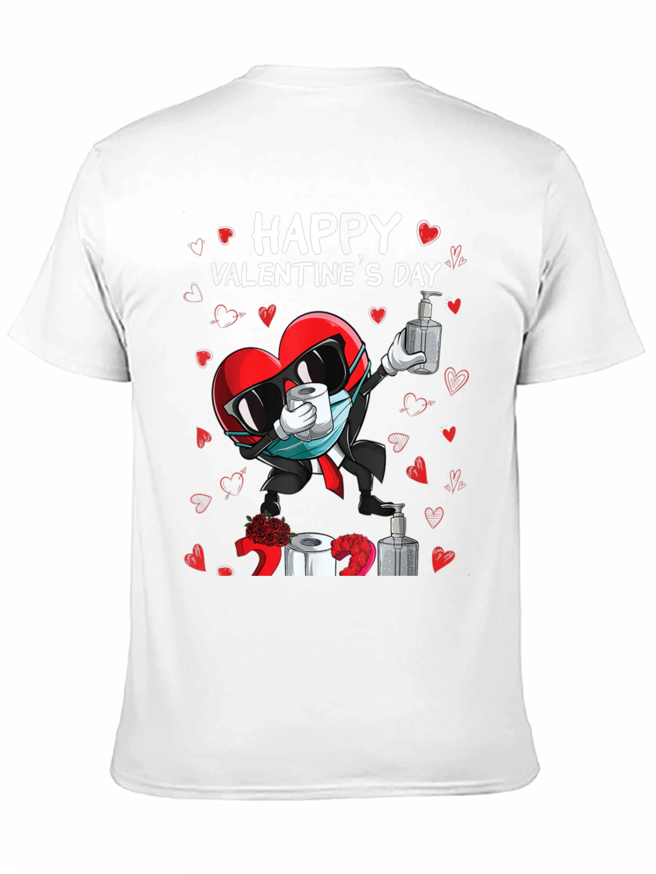 Happy Valentines Day Novelty Graphic T-Shirt