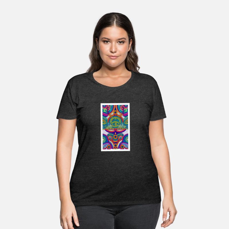 Trippy Neon Psychedelic 2D Digital Art