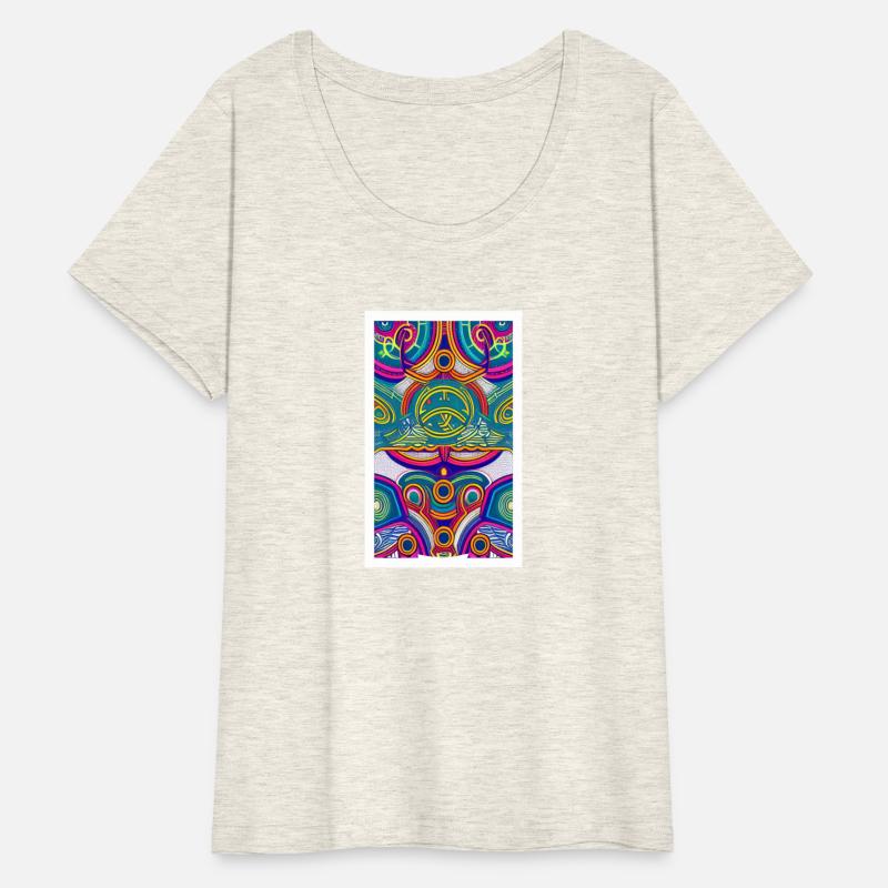 Trippy Neon Psychedelic 2D Digital Art