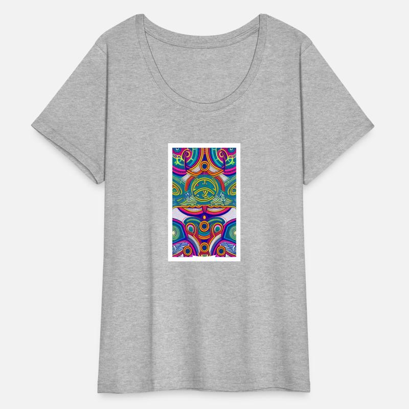 Trippy Neon Psychedelic 2D Digital Art