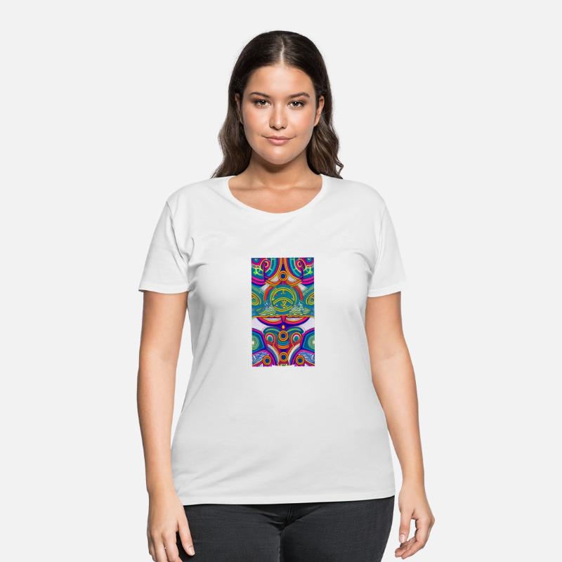 Trippy Neon Psychedelic 2D Digital Art